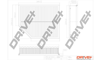 Dr!ve+ Luftfilter [Hersteller-Nr. DP1110.10.0647] für Volvo von Dr!ve+