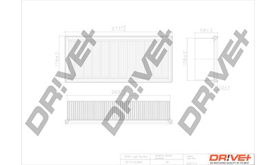 Dr!ve+ Luftfilter [Hersteller-Nr. DP1110.10.0666] für Honda, Land Rover, Mg, Rover von Dr!ve+