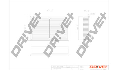 Dr!ve+ Luftfilter [Hersteller-Nr. DP1110.10.0677] für Suzuki von Dr!ve+