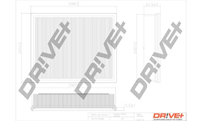 Dr!ve+ Luftfilter [Hersteller-Nr. DP1110.10.0694] für Ssangyong von Dr!ve+