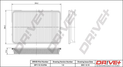 Dr!ve+ Luftfilter [Hersteller-Nr. DP1110.10.0704] für Hyundai, Kia von Dr!ve+