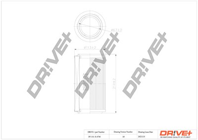 Dr!ve+ Luftfilter [Hersteller-Nr. DP1110.10.0746] für Citroën, Peugeot von Dr!ve+