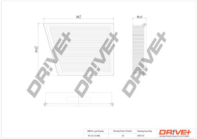 Dr!ve+ Luftfilter [Hersteller-Nr. DP1110.10.0805] für Jaguar, Land Rover von Dr!ve+