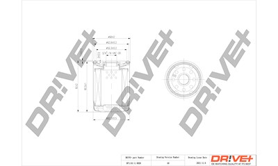 Dr!ve+ Ölfilter [Hersteller-Nr. DP1110.11.0020] für Infiniti, Nissan von Dr!ve+