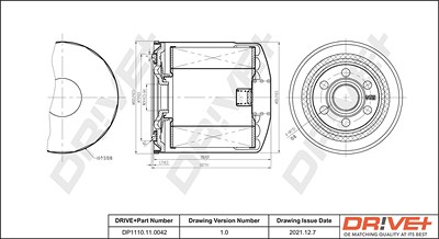 Dr!ve+ Ölfilter [Hersteller-Nr. DP1110.11.0042] für Toyota von Dr!ve+