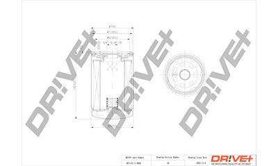 Dr!ve+ Ölfilter [Hersteller-Nr. DP1110.11.0056] für Audi, Seat, Skoda, VW von Dr!ve+