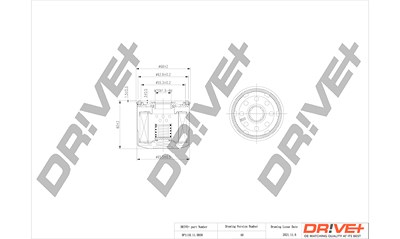 Dr!ve+ Ölfilter [Hersteller-Nr. DP1110.11.0058] für Dacia, Nissan, Renault von Dr!ve+