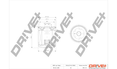 Dr!ve+ Ölfilter [Hersteller-Nr. DP1110.11.0073] für Seat, Skoda, VW von Dr!ve+