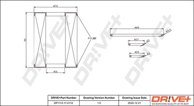 Dr!ve+ Ölfilter [Hersteller-Nr. DP1110.11.0112] für Chevrolet, Opel von Dr!ve+