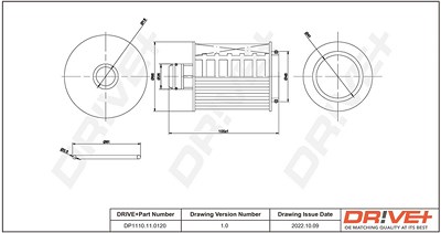 Dr!ve+ Ölfilter [Hersteller-Nr. DP1110.11.0120] für Cadillac, Chevrolet, Opel, Saab von Dr!ve+