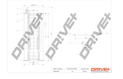 Dr!ve+ Ölfilter [Hersteller-Nr. DP1110.11.0124] für Alpina, BMW von Dr!ve+