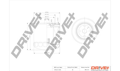 Dr!ve+ Ölfilter [Hersteller-Nr. DP1110.11.0142] für Fiat, Iveco, Renault, Renault Trucks von Dr!ve+