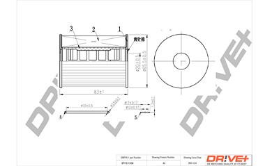 Dr!ve+ Ölfilter [Hersteller-Nr. DP1110.11.0154] für Chevrolet, Opel von Dr!ve+