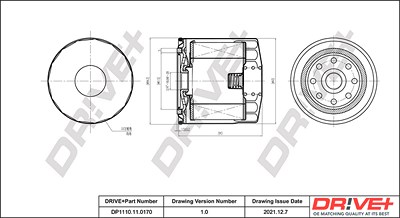 Dr!ve+ Ölfilter [Hersteller-Nr. DP1110.11.0170] für Nissan, VW von Dr!ve+