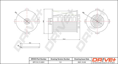 Dr!ve+ Ölfilter [Hersteller-Nr. DP1110.11.0201] für Volvo von Dr!ve+