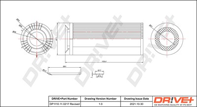 Dr!ve+ Ölfilter [Hersteller-Nr. DP1110.11.0217] für BMW von Dr!ve+