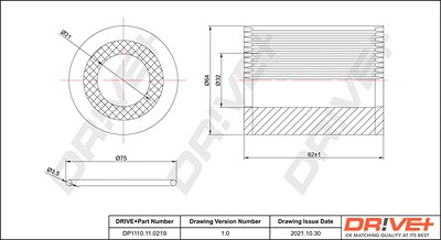 Dr!ve+ Ölfilter [Hersteller-Nr. DP1110.11.0219] für BMW von Dr!ve+