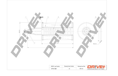 Dr!ve+ Ölfilter [Hersteller-Nr. DP1110.11.0228] für Mercedes-Benz von Dr!ve+