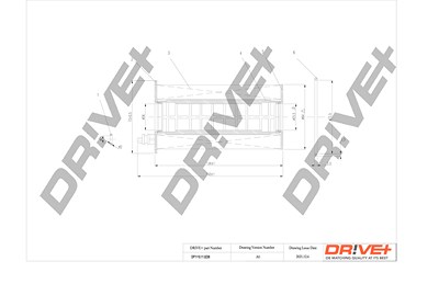 Dr!ve+ Ölfilter [Hersteller-Nr. DP1110.11.0238] für Dodge, Jeep von Dr!ve+