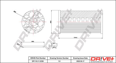 Dr!ve+ Ölfilter [Hersteller-Nr. DP1110.11.0239] für Chrysler, Jeep, Lancia von Dr!ve+