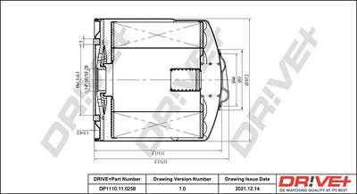 Dr!ve+ Ölfilter [Hersteller-Nr. DP1110.11.0258] für Audi von Dr!ve+