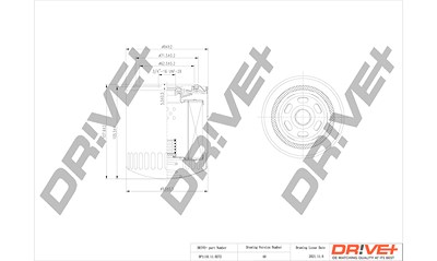 Dr!ve+ Ölfilter [Hersteller-Nr. DP1110.11.0272] für Glas, Lancia von Dr!ve+