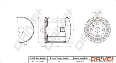 Dr!ve+ Ölfilter [Hersteller-Nr. DP1110.11.0285] für VW von Dr!ve+