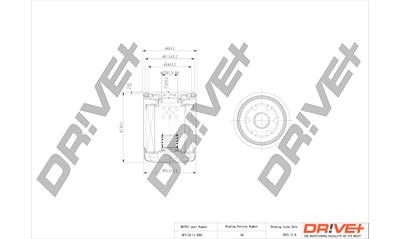 Dr!ve+ Ölfilter [Hersteller-Nr. DP1110.11.0301] für Subaru, Toyota von Dr!ve+