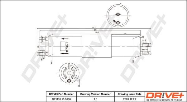 Kraftstofffilter Dr!ve+ DP1110.13.0016 von Dr!ve+