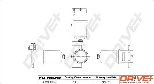 Kraftstofffilter Dr!ve+ DP1110.13.0144 von Dr!ve+