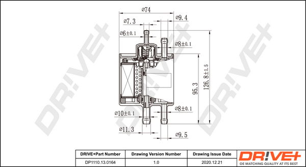 Kraftstofffilter Dr!ve+ DP1110.13.0164 von Dr!ve+