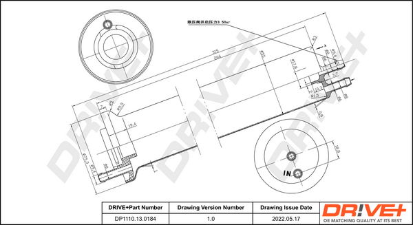 Kraftstofffilter Dr!ve+ DP1110.13.0184 von Dr!ve+