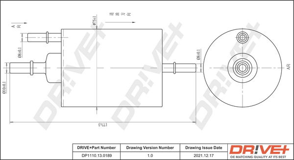 Kraftstofffilter Dr!ve+ DP1110.13.0189 von Dr!ve+