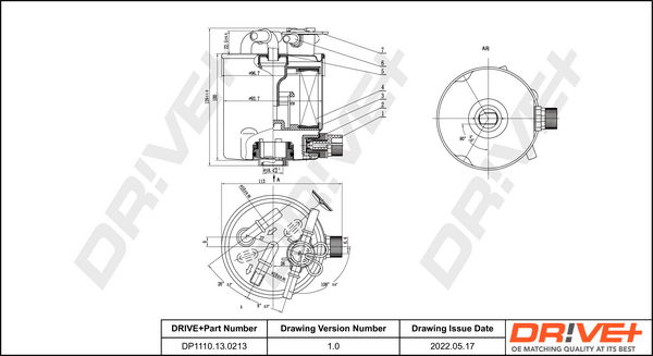 Kraftstofffilter Dr!ve+ DP1110.13.0213 von Dr!ve+