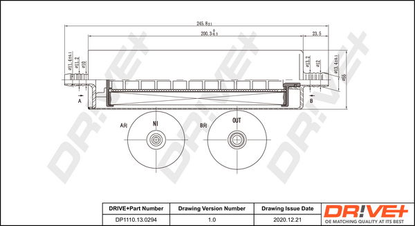 Kraftstofffilter Dr!ve+ DP1110.13.0294 von Dr!ve+