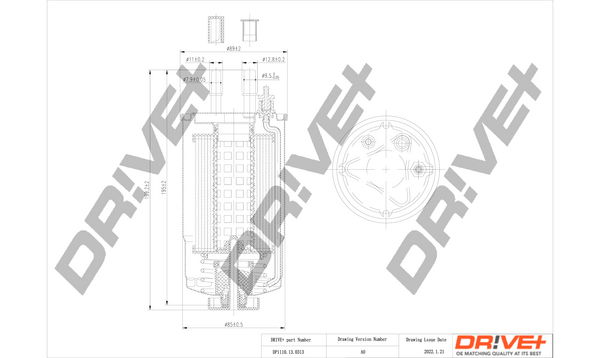 Kraftstofffilter Dr!ve+ DP1110.13.0313 von Dr!ve+