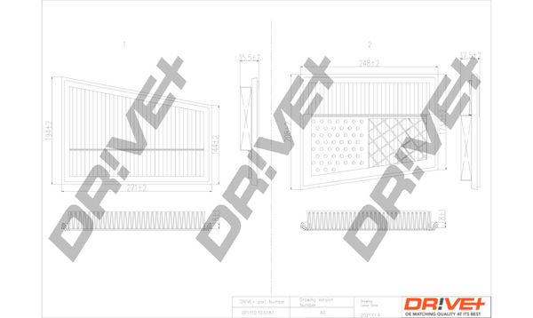 Luftfilter links Dr!ve+ DP1110.10.0187 von Dr!ve+