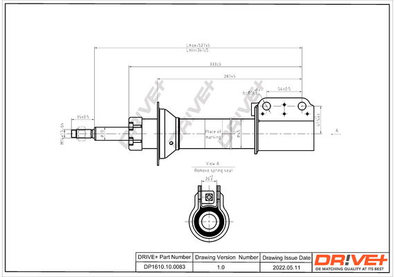 Stoßdämpfer Vorderachse Dr!ve+ DP1610.10.0083 von Dr!ve+