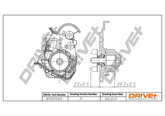 Wasserpumpe, Motorkühlung Dr!ve+ DP2310.10.003 von Dr!ve+