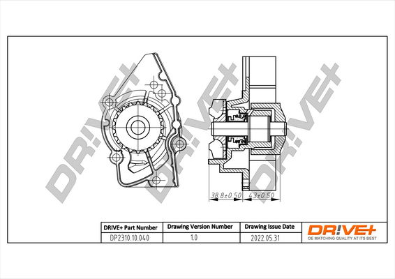 Wasserpumpe, Motorkühlung Dr!ve+ DP2310.10.040 von Dr!ve+