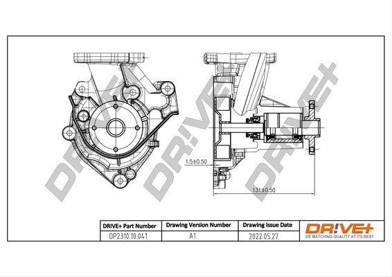 Wasserpumpe, Motorkühlung Dr!ve+ DP2310.10.041 von Dr!ve+