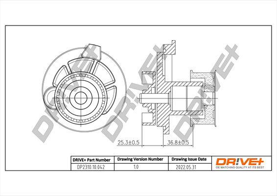 Wasserpumpe, Motorkühlung Dr!ve+ DP2310.10.042 von Dr!ve+