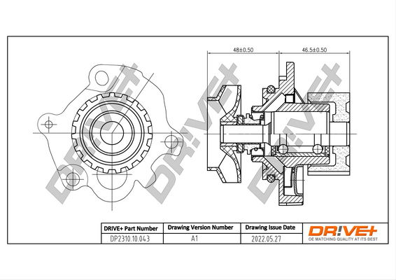 Wasserpumpe, Motorkühlung Dr!ve+ DP2310.10.043 von Dr!ve+