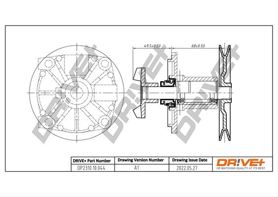 Wasserpumpe, Motorkühlung Dr!ve+ DP2310.10.044 von Dr!ve+