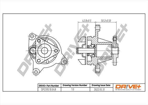 Wasserpumpe, Motorkühlung Dr!ve+ DP2310.10.048 von Dr!ve+