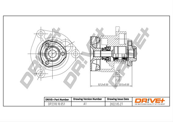 Wasserpumpe, Motorkühlung Dr!ve+ DP2310.10.051 von Dr!ve+