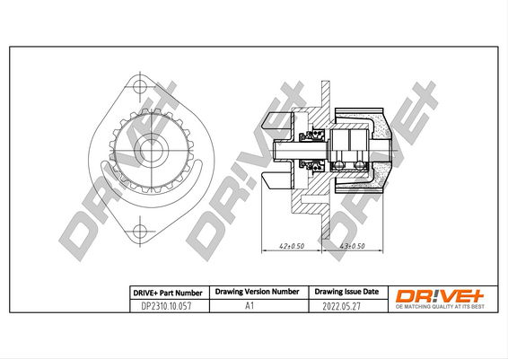 Wasserpumpe, Motorkühlung Dr!ve+ DP2310.10.057 von Dr!ve+