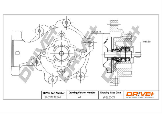 Wasserpumpe, Motorkühlung Dr!ve+ DP2310.10.061 von Dr!ve+