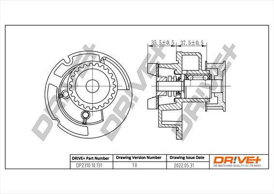 Wasserpumpe, Motorkühlung Dr!ve+ DP2310.10.131 von Dr!ve+