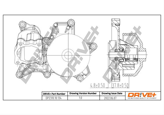 Wasserpumpe, Motorkühlung Dr!ve+ DP2310.10.134 von Dr!ve+